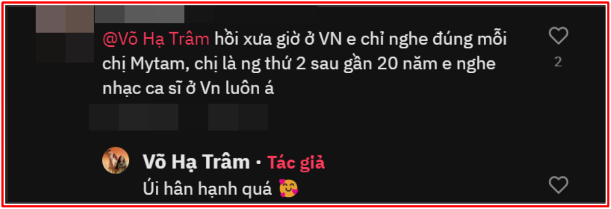 Người hâm mộ Mỹ Tâm bất ngờ nhắn gửi điều đặc biệt đến Võ Hạ Trâm Ảnh 2