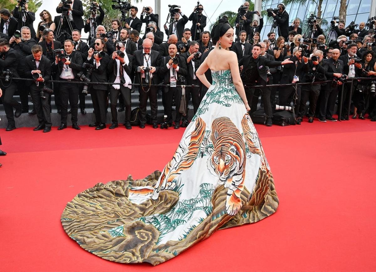 Đường đến Cannes của sao Hoa Ngữ: Củng Lợi được săn đón, Quan Hiểu Đồng 'mờ nhạt' tại thảm đỏ Ảnh 9