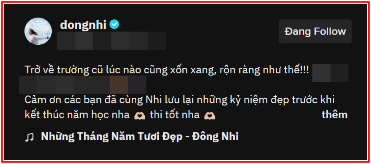 Đông Nhi diện áo dài trắng, trở về trường xưa làm điều đặc biệt cùng hàng trăm học sinh Ảnh 1