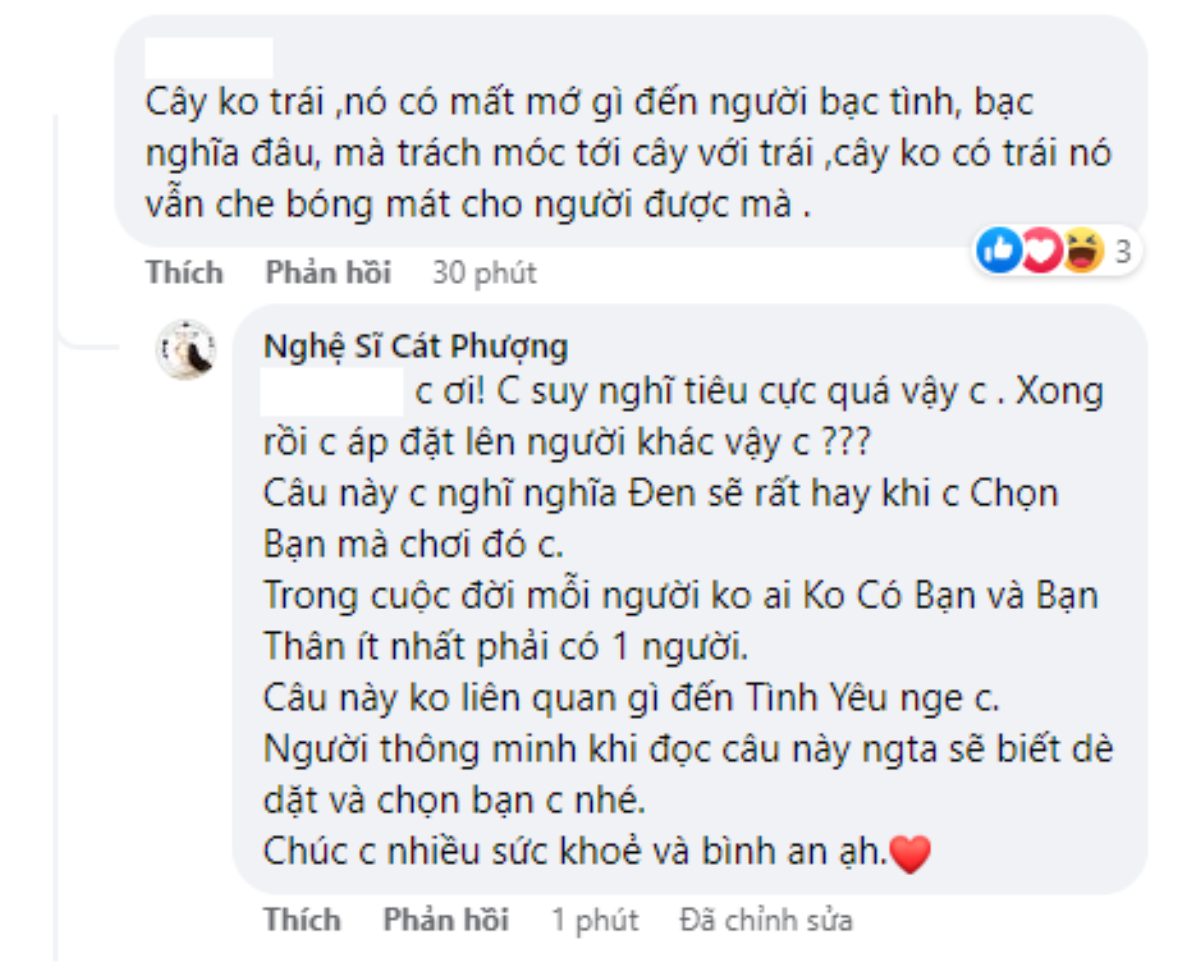 Bị nghi nói đến 'người bạc tình', Cát Phượng khéo léo 'đáp trả' Ảnh 2