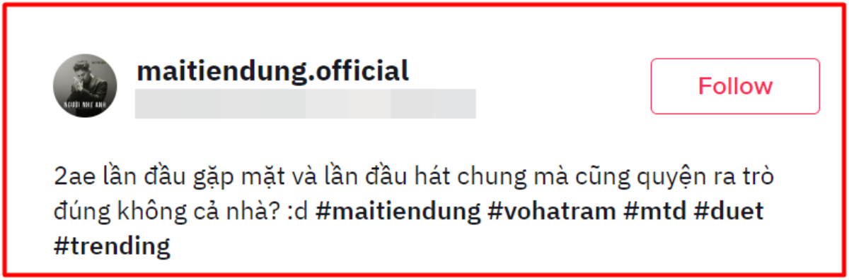 Lần đầu gặp mặt Võ Hạ Trâm, Mai Tiến Dũng nói gì khi song ca cùng nữ ca sĩ? Ảnh 1