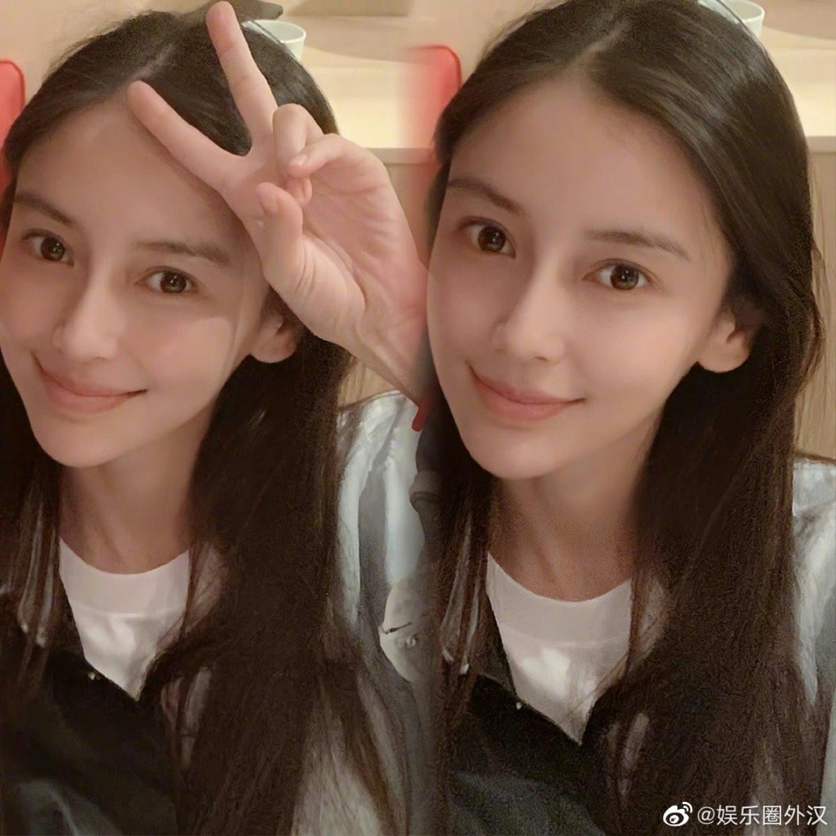 Nhan sắc gây ngỡ ngàng của Angelababy khi để mặc mộc, diện đồ ngủ xuất hiện trên sóng truyền hình Ảnh 6