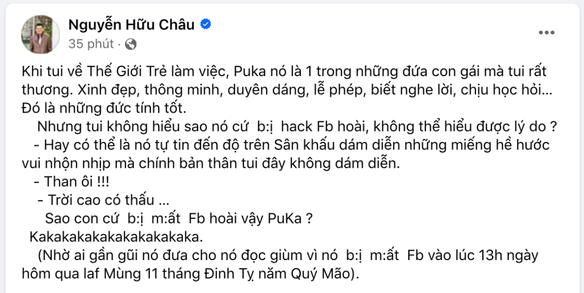 NSƯT Hữu Châu tiết lộ chuyện Puka 'gặp biến', cái kết khiến ai cũng ngỡ ngàng Ảnh 2