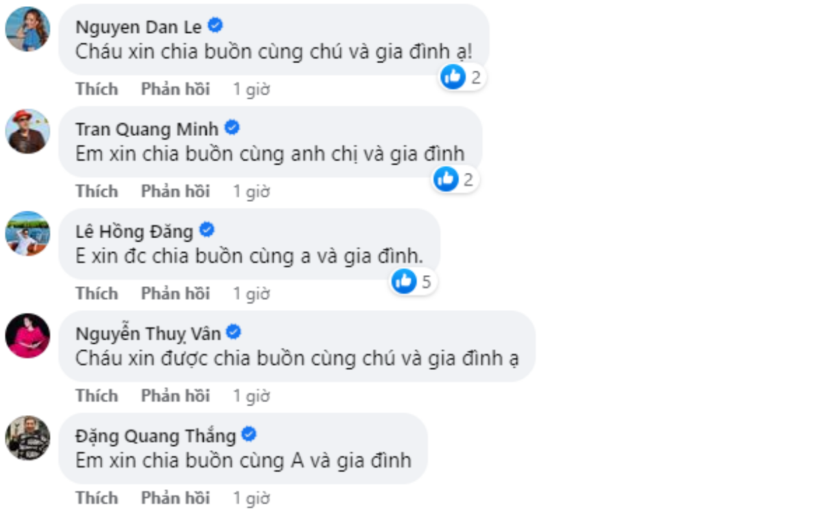 NSND Trung Anh báo tin tang sự, nhiều nghệ sĩ gửi lời chia buồn Ảnh 4