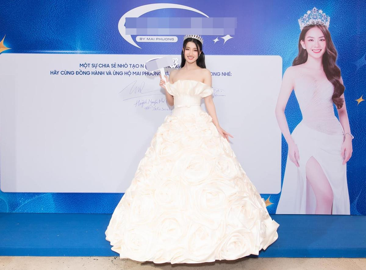 Á hậu Phương Nhi tiếp tục gây tranh cãi khi tham dự họp báo cùng top 3 Miss World Vietnam 2022 Ảnh 4