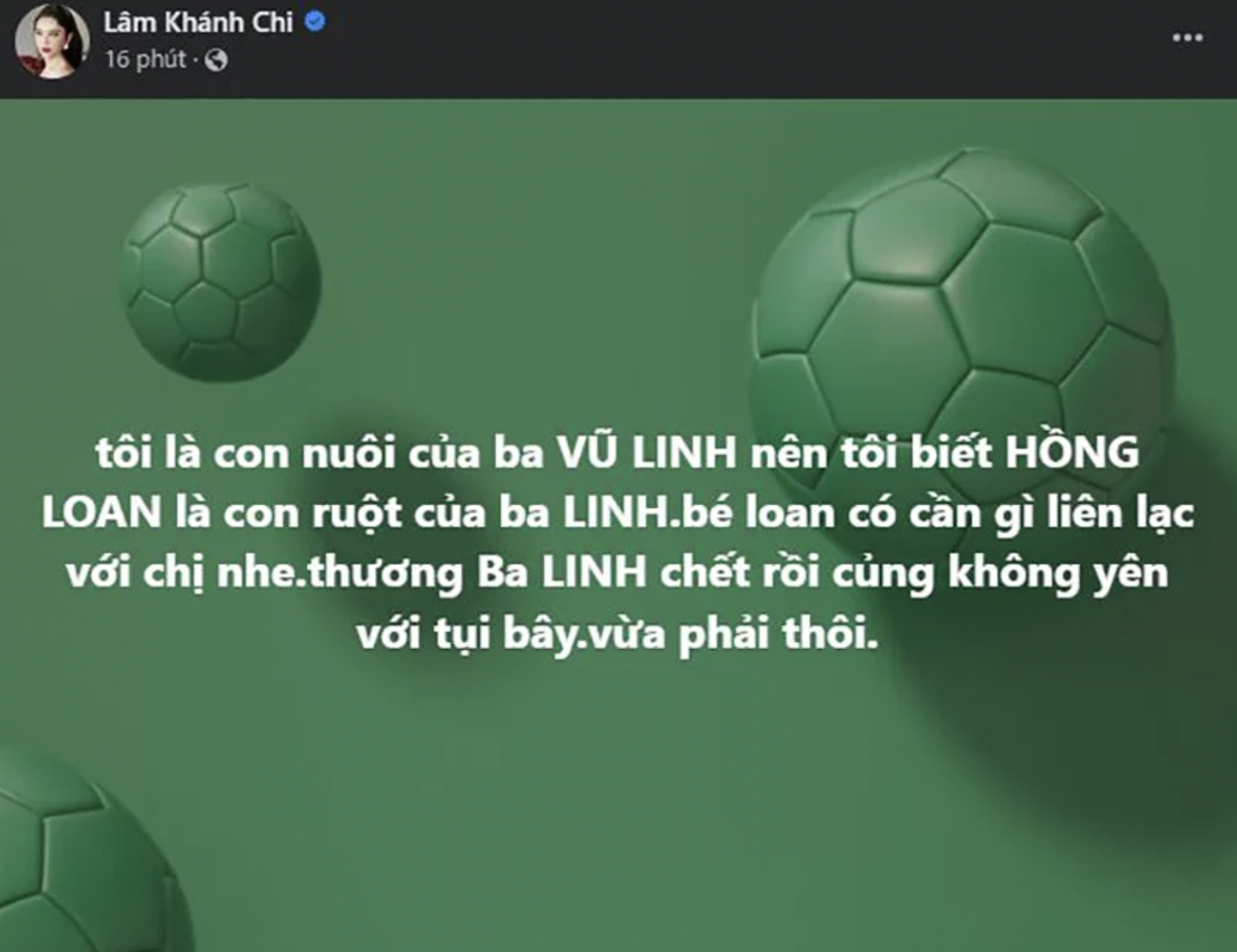 Lâm Khánh Chi nhận con nuôi, khẳng định: 'Hồng Loan là con ruột NSUT Vũ Linh' Ảnh 2