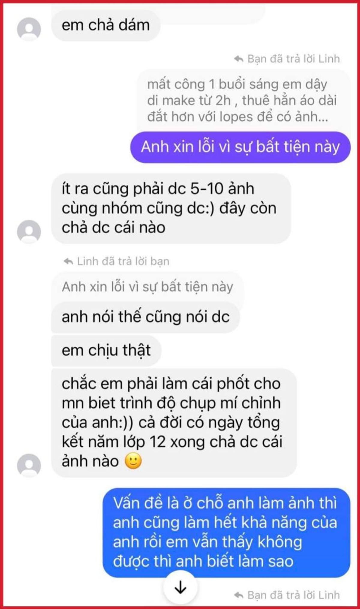 Drama thợ chụp ảnh với nữ sinh cuối cấp: Khi những bình luận ẩn danh vô tình để lại hậu quả khôn lường Ảnh 4