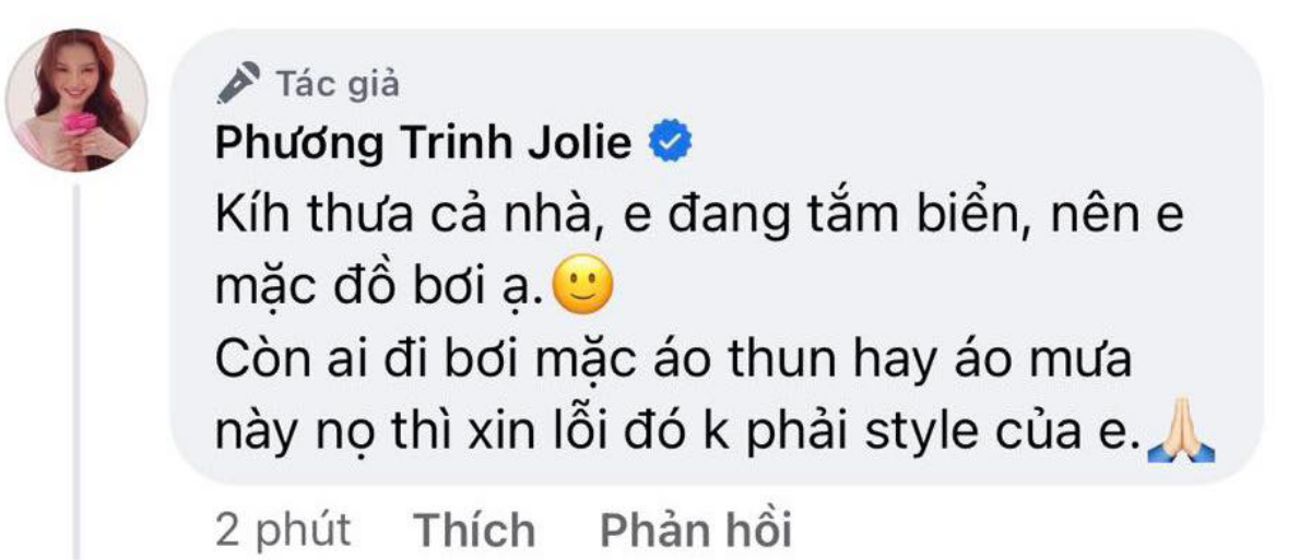 Bị mỉa mai khi diện bikini, Phương Trinh Jolie đanh thép đáp trả Ảnh 5