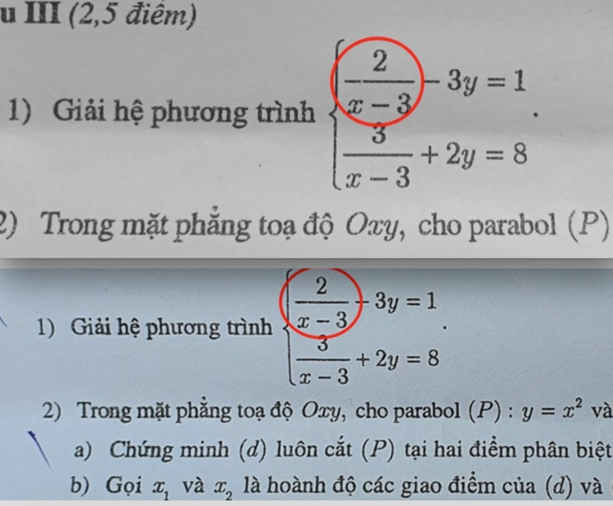 Vụ đề thi toán lớp 10 bị in mờ: Hà Nội chấp nhận cả phương án hiểu nhầm đề Ảnh 1