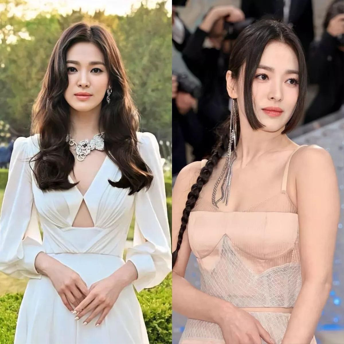 Song Hye Kyo gây sốt với góc nghiêng cực phẩm qua ảnh chụp vội Ảnh 1