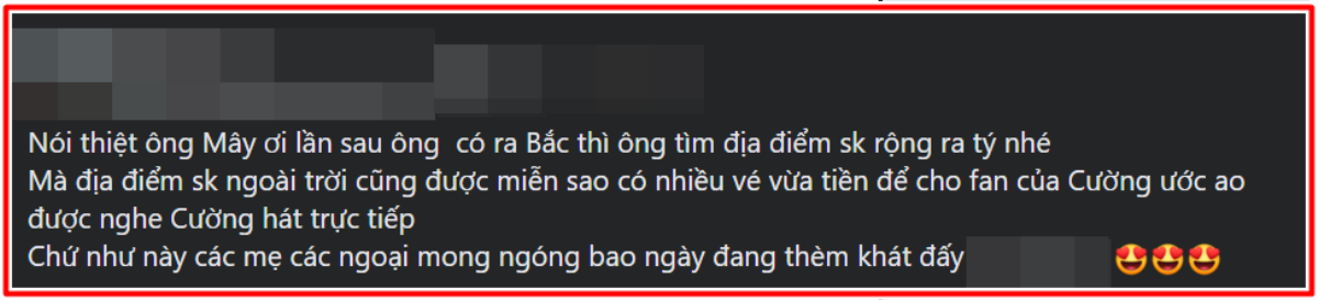 Show tại Hà Nội 'cháy vé', fan Hồ Văn Cường đăng đàn kiến nghị BTC đêm nhạc Ảnh 3