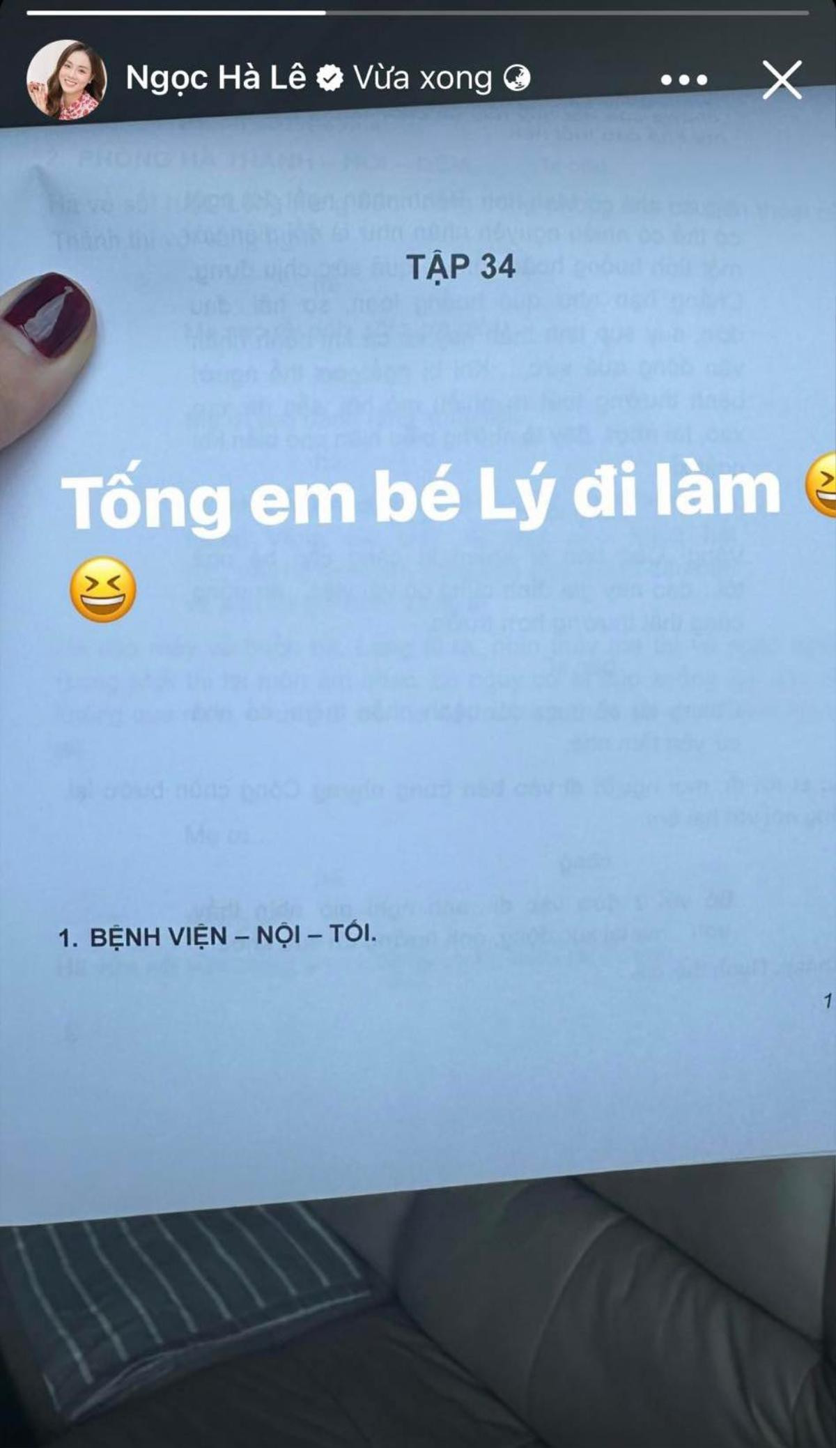 Bà xã NSND Công Lý thông báo 'tín hiệu vui' từ chồng Ảnh 1