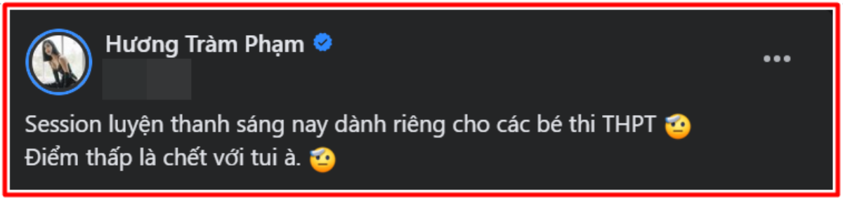 Từ Mỹ, Hương Tràm bất ngờ 'hù dọa' các sĩ tử thi tốt nghiệp THPT? Ảnh 2