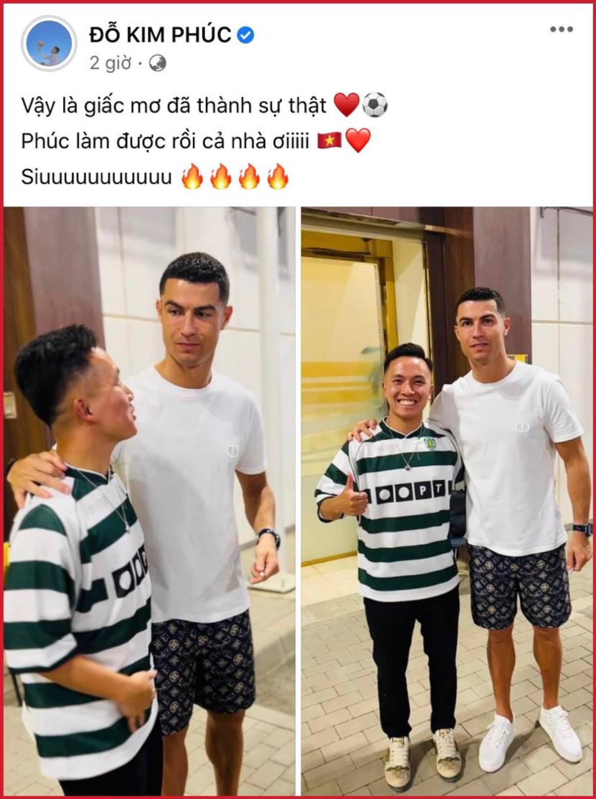 VĐV tâng bóng Đỗ Kim Phúc hiện thực hoá giấc mơ khi gặp được Ronaldo, netizen: 'Đỉnh của chóp' Ảnh 3