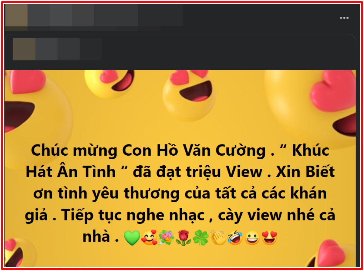 Hồ Văn Cường tiếp tục 'bỏ túi' thành tích ấn tượng: Xứng danh 'ca sĩ triệu view' Ảnh 2