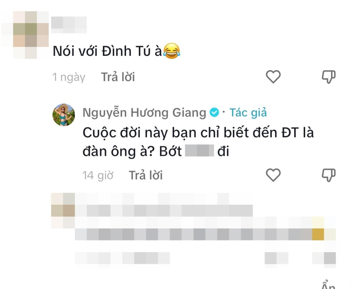 Hương Giang mỉa mai 'ai đó', phản ứng thế nào khi netizen gọi tên Đình Tú? Ảnh 2