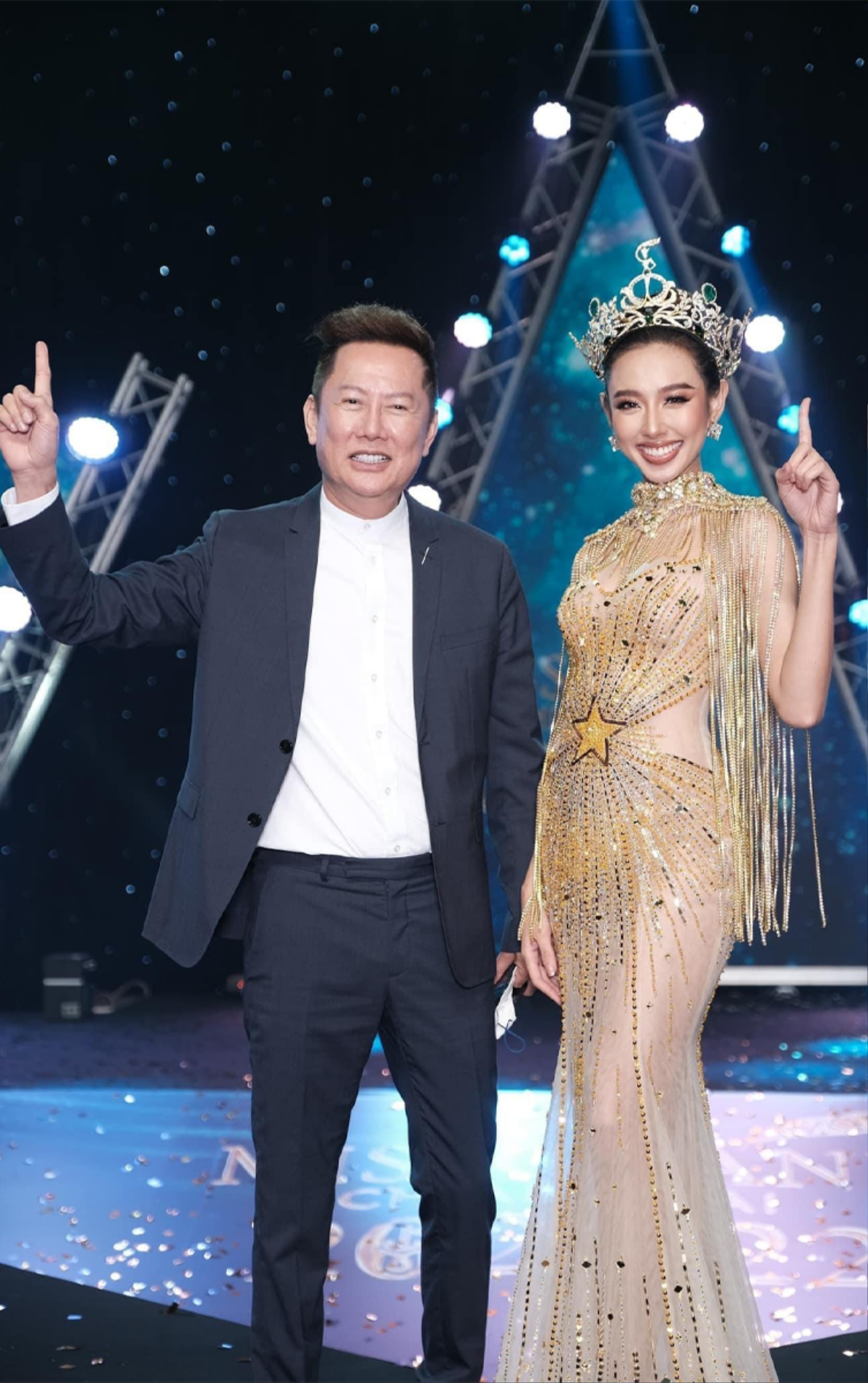 Á hậu 1 Miss Grand International 2021 nói gì khi được hỏi về Thùy Tiên hậu ồn ào bị ông Nawat 'cạch mặt'? Ảnh 1