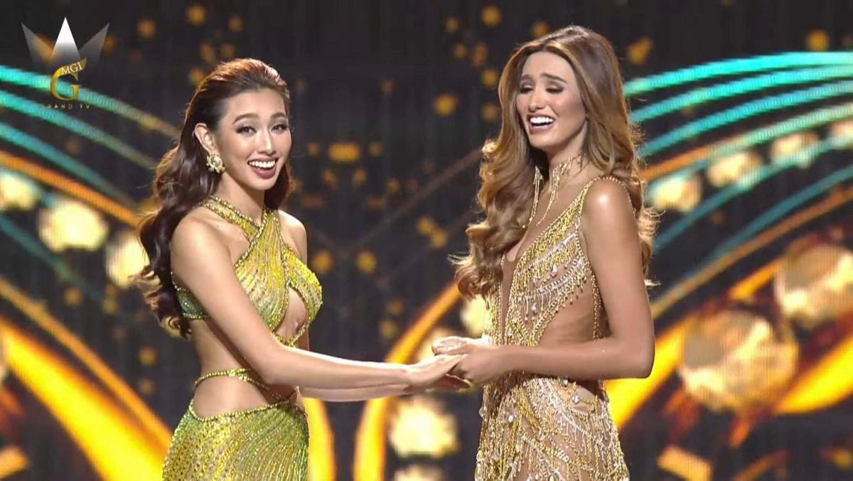 Á hậu 1 Miss Grand International 2021 nói gì khi được hỏi về Thùy Tiên hậu ồn ào bị ông Nawat 'cạch mặt'? Ảnh 2