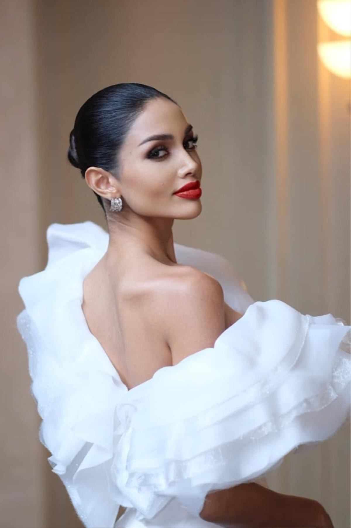 Góc nghiêng ăn tiền của 'gà chiến' Miss Universe Thailand, nhìn y hệt Phạm Hương Ảnh 1