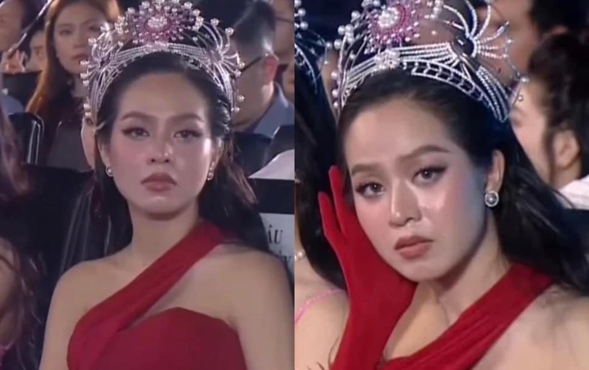 Thanh Thuỷ 'thất thần' như mất sổ gạo tại chung kết Miss World VN, lý do là gì? Ảnh 1