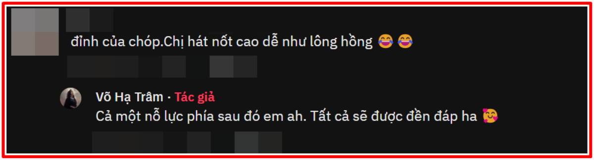 Được khán giả khen hát nốt cao 'dễ như lông hồng', Võ Hạ Trâm nói gì? Ảnh 2