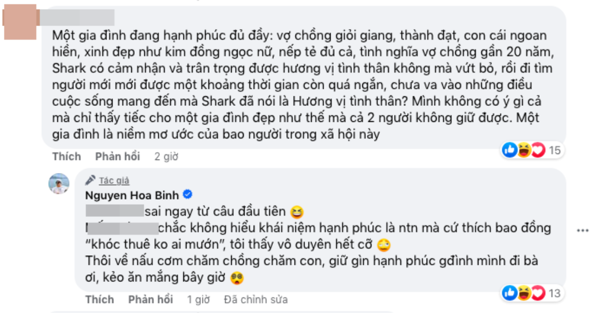 Bị chê trách vứt bỏ vợ con để tìm người mới, Shark Bình có phản ứng gắt Ảnh 3