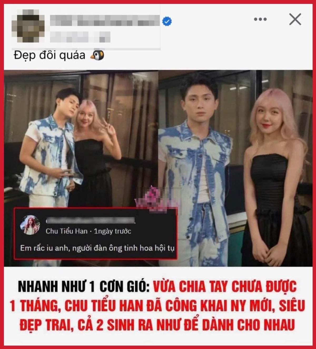 Chu Tiểu Han lên tiếng về tin đồn có bạn trai mới chỉ sau 1 tháng chia tay Ảnh 3