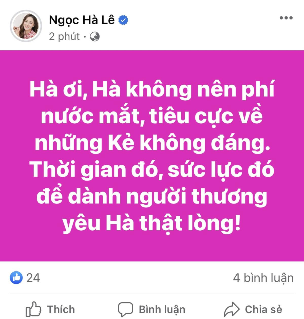 Bà xã NSND Công Lý có dòng trạng thái gây lo lắng, 1 sao Việt để lại lời an ủi Ảnh 2