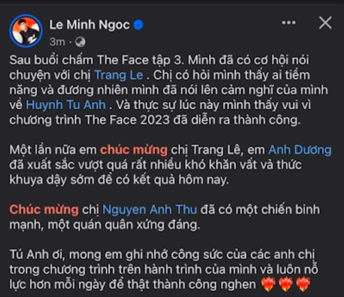 Chung kết The Face Vietnam 2023: Livestream 'sập' 5 lần, kết quả nghi bị 'rò rỉ' Ảnh 3