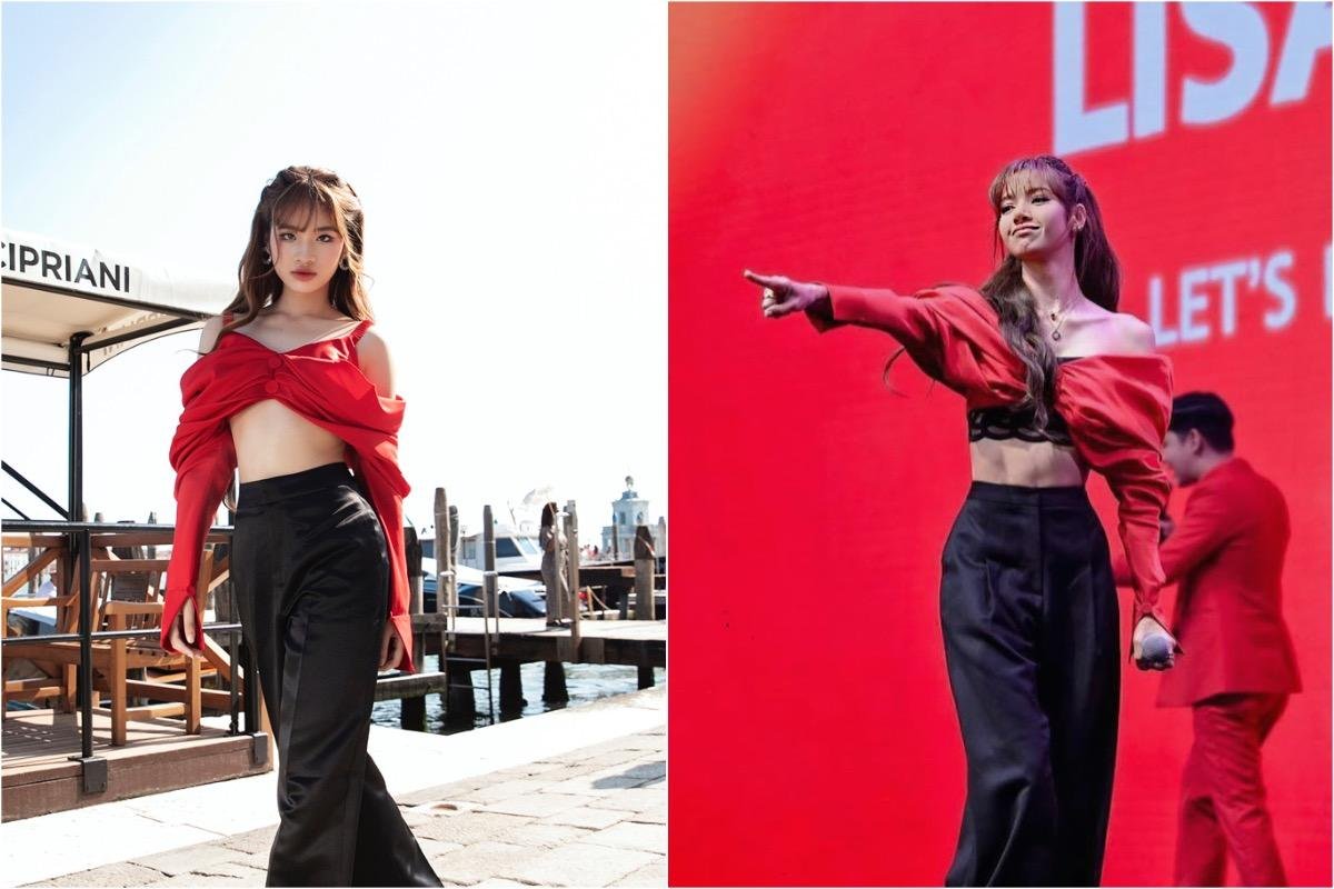 Mẫu nhí 14 tuổi Bảo Hà 'đụng hàng' với Lisa (BLACKPINK), thần thái ra sao? Ảnh 5