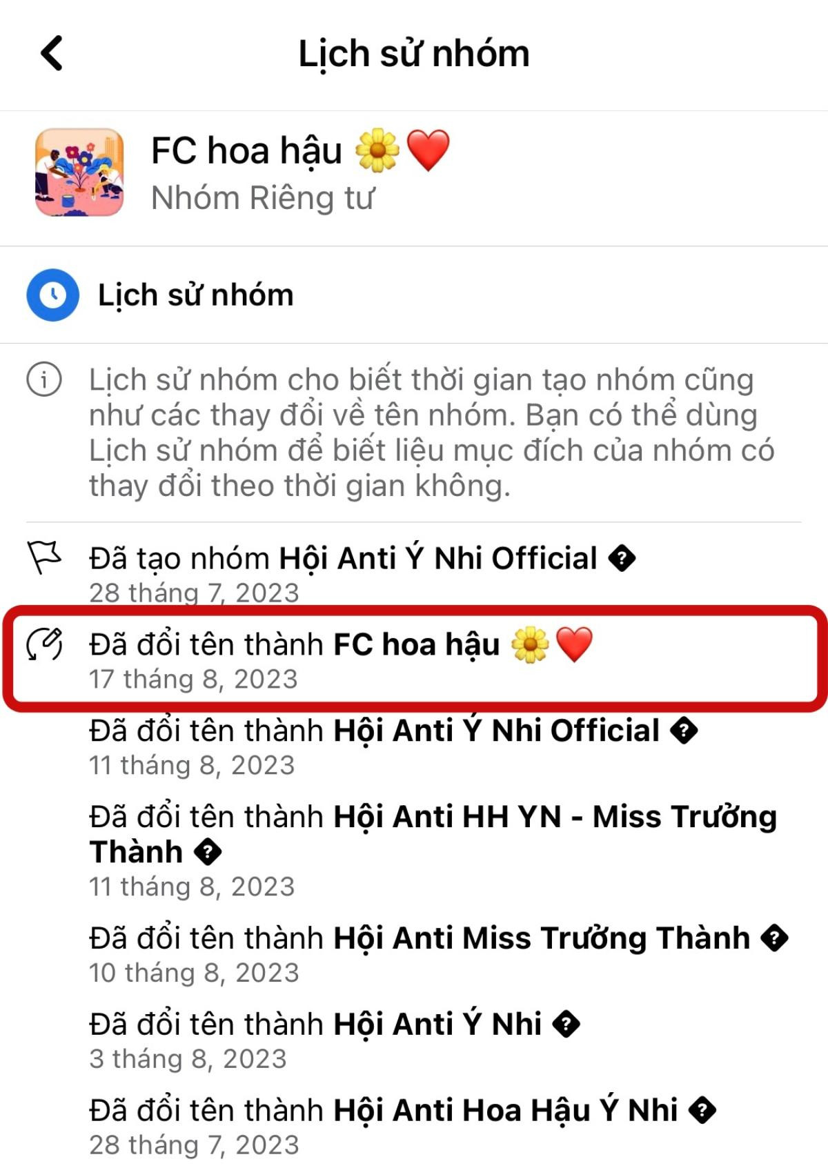 Giữa lúc đang tạm ngưng, group antifan Hoa hậu Ý Nhi bất ngờ có động thái lạ Ảnh 3