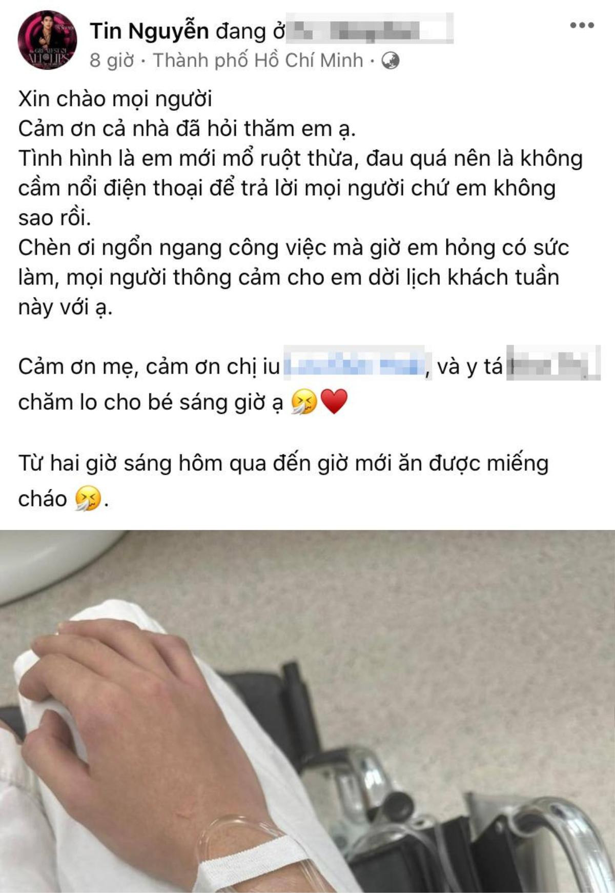 Bài đăng của con trai Hoa hậu Thu Hoài