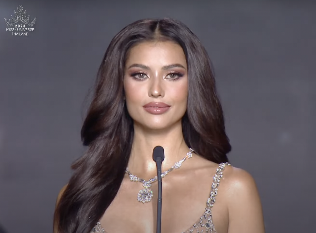 Trình ứng xử 'nhai bể mic' của 2 đại diện Châu Á thi Miss Universe 2023 Ảnh 2