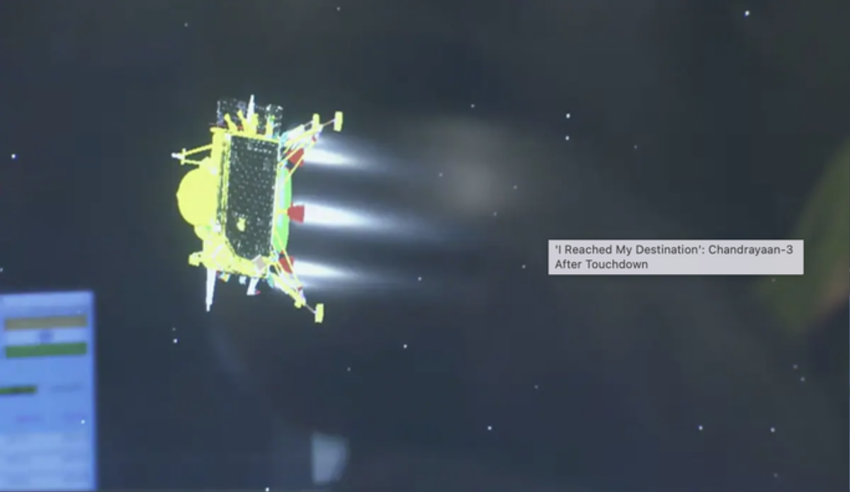 Ấn Độ làm nên lịch sử khi tàu Chandrayaan-3 thành công hạ cánh xuống mặt trăng Ảnh 1