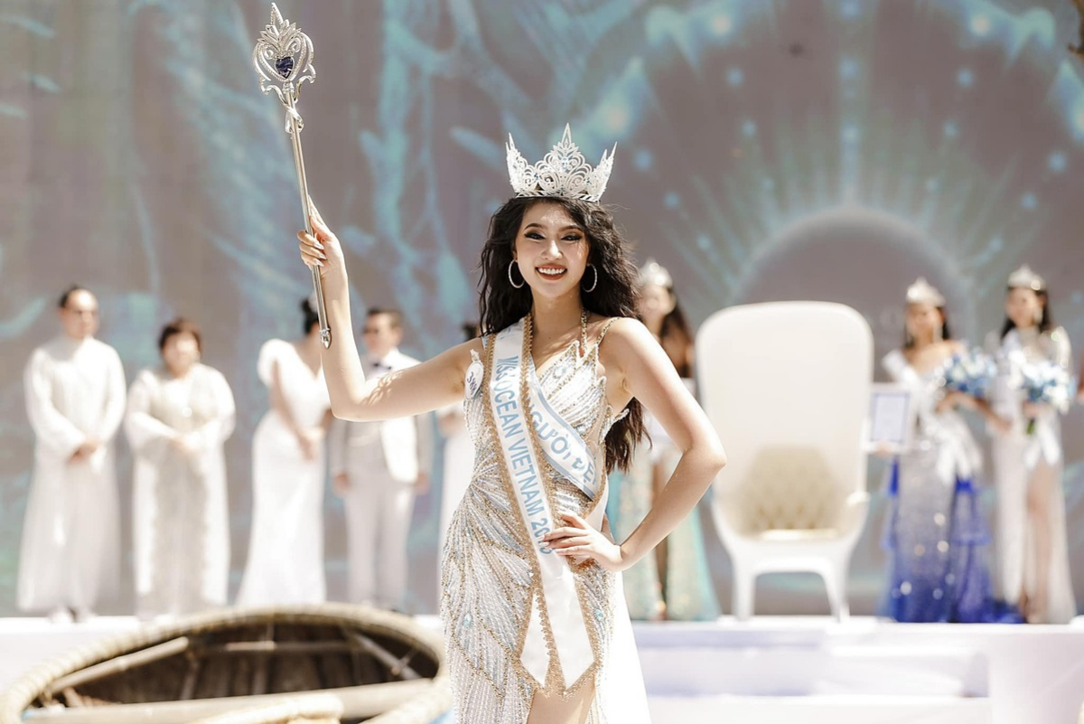 Hoa hậu Đại dương 2023 từng đội vương miện Miss World VN trước cả Lương Thùy Linh Ảnh 1