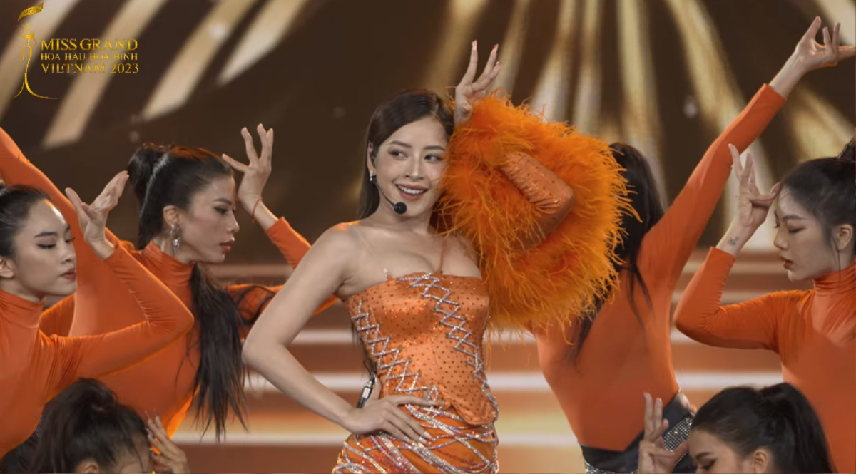 Chi Pu khoe visual rực rỡ, nhảy cực sung trong đêm chung kết Miss Grand Vietnam Ảnh 3