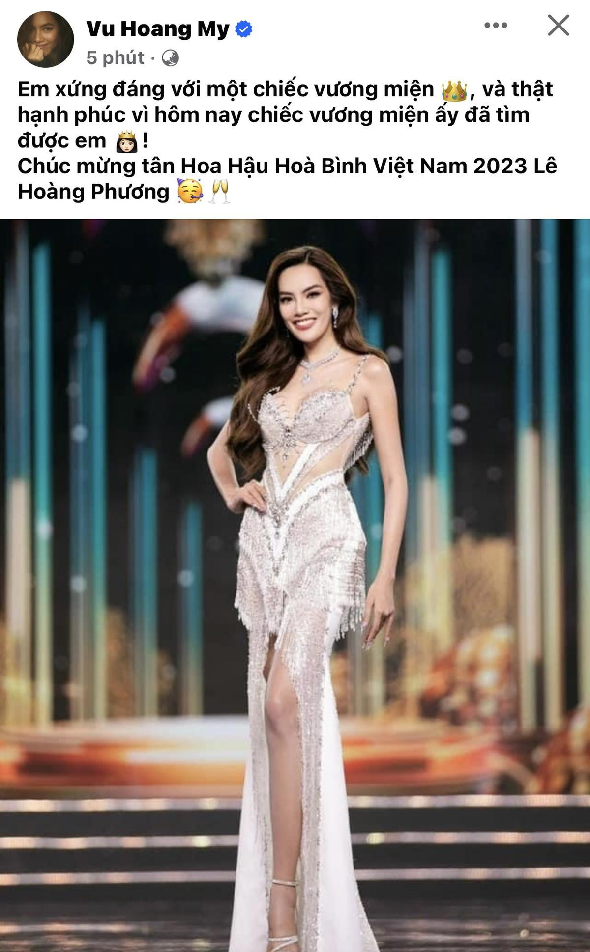 Tân hoa hậu Miss Grand Vietnam 2023 nhận 'bão' khen ngợi từ dàn sao Việt Ảnh 7