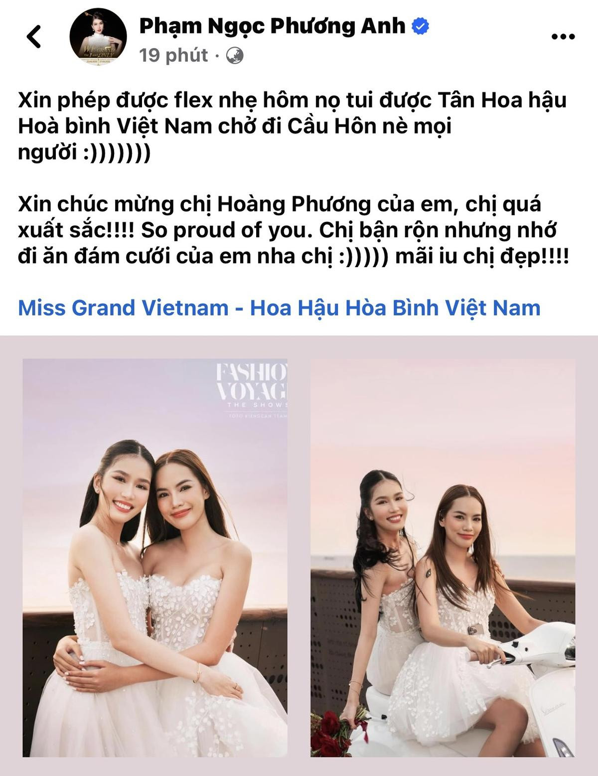 Tân hoa hậu Miss Grand Vietnam 2023 nhận 'bão' khen ngợi từ dàn sao Việt Ảnh 9