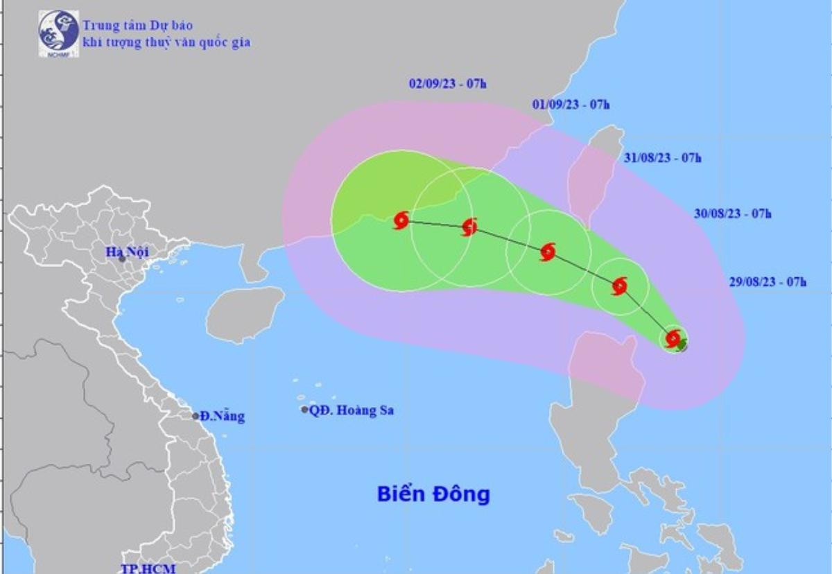 Bão Saola cường độ mạnh nghi đổ bộ biển Đông đúng dịp lễ 2/9 Ảnh 1