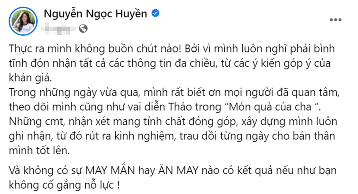 Nữ chính Món Quà Của Cha bị chê diễn xuất, nhân vật khiến người xem khó chịu Ảnh 3