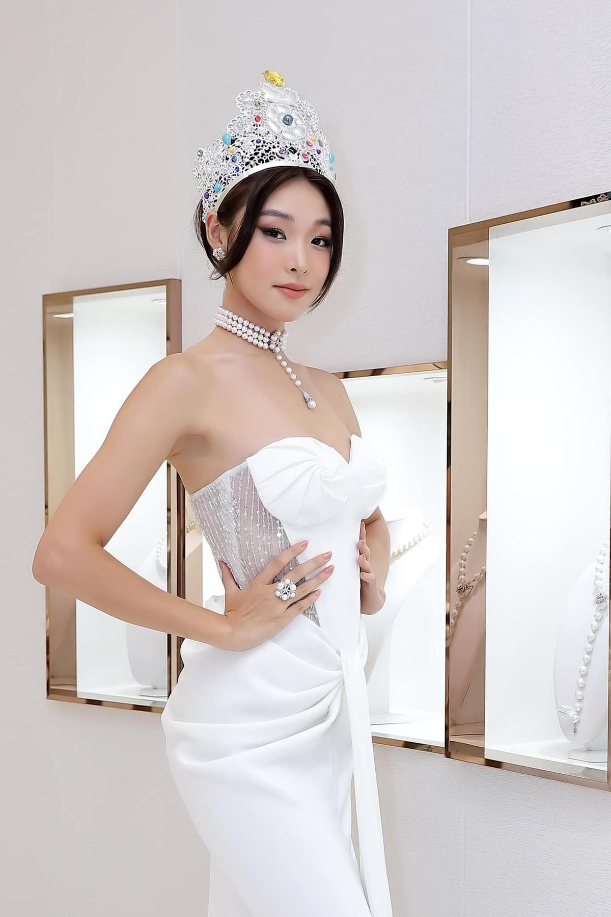 Dàn hoa hậu diện dạ hội tôn dáng: Miss Earth gợi cảm, Thùy Linh tựa nữ thần Ảnh 11