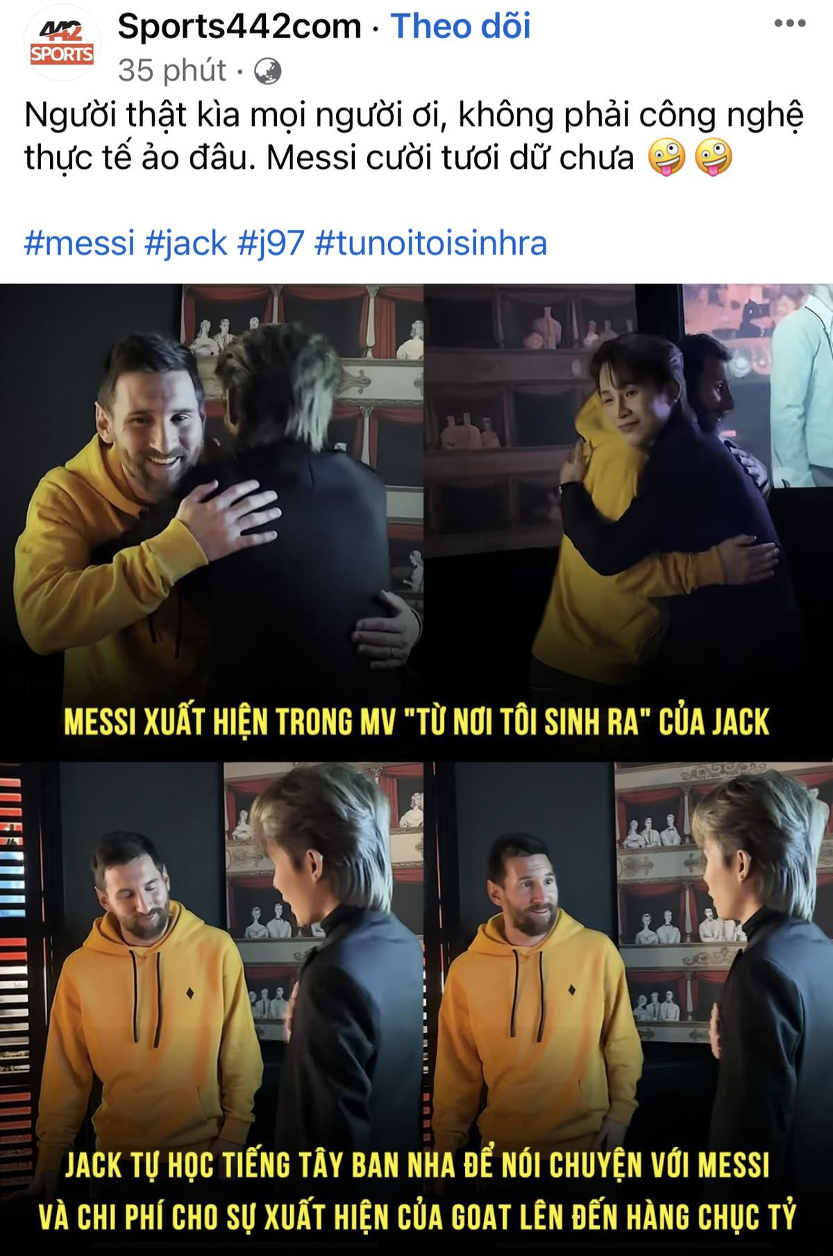 Siêu sao Messi xuất hiện trong MV của Jack gây sốt đến mức nào? Ảnh 2