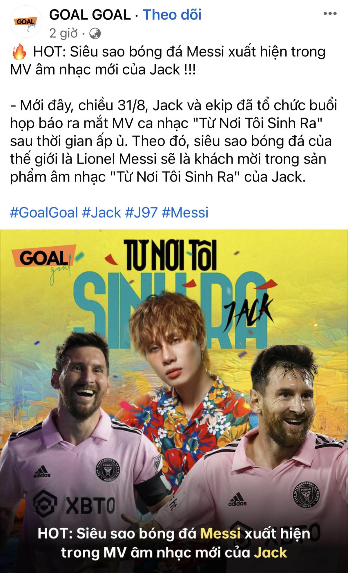 Siêu sao Messi xuất hiện trong MV của Jack gây sốt đến mức nào? Ảnh 3