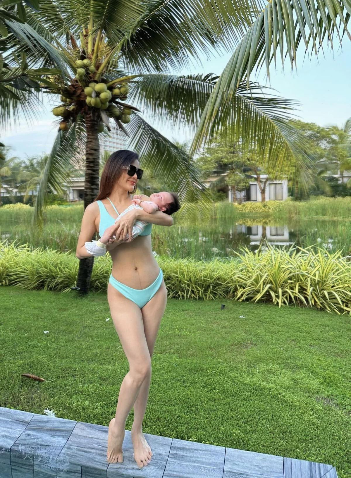 Phương Trinh Jolie 'hâm nóng' cõi mạng khi diện bikini, vóc dáng sau sinh quá đỉnh Ảnh 3