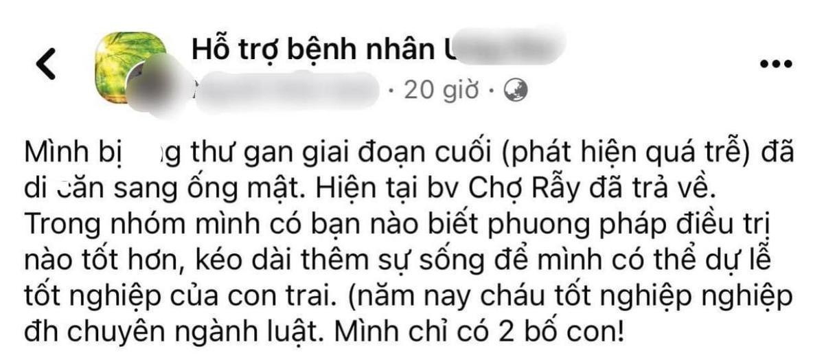 Rơi nước mắt người bố ung thư muốn duy trì sự sống đến ngày tốt nghiệp con trai Ảnh 1