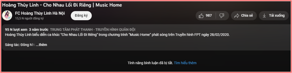 Clip Hoàng Thùy Linh hát live tắt bình luận vì bị chê tơi tả? Ảnh 3