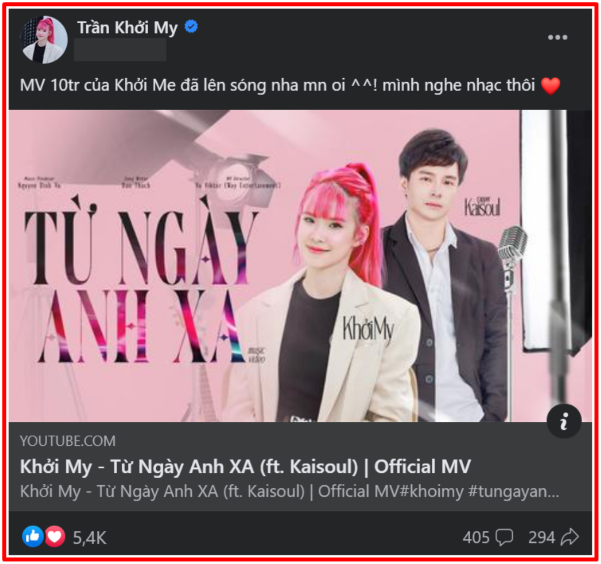 Dân mạng 'trừ điểm' MV mới của Khởi My, lý do có liên quan đến Kelvin Khánh Ảnh 2