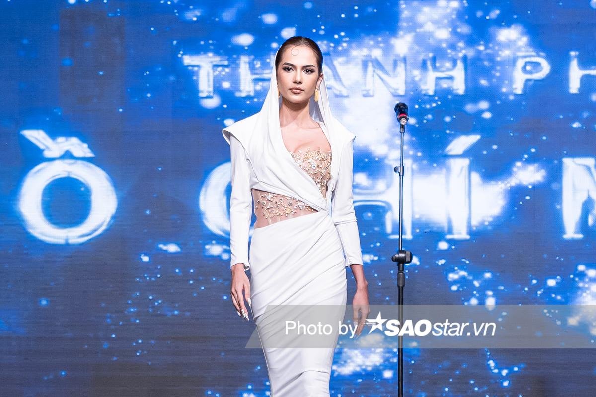 Người đẹp lai Tây của Miss Universe Vietnam 2023 bị chê hô tên 'chợ' Ảnh 1