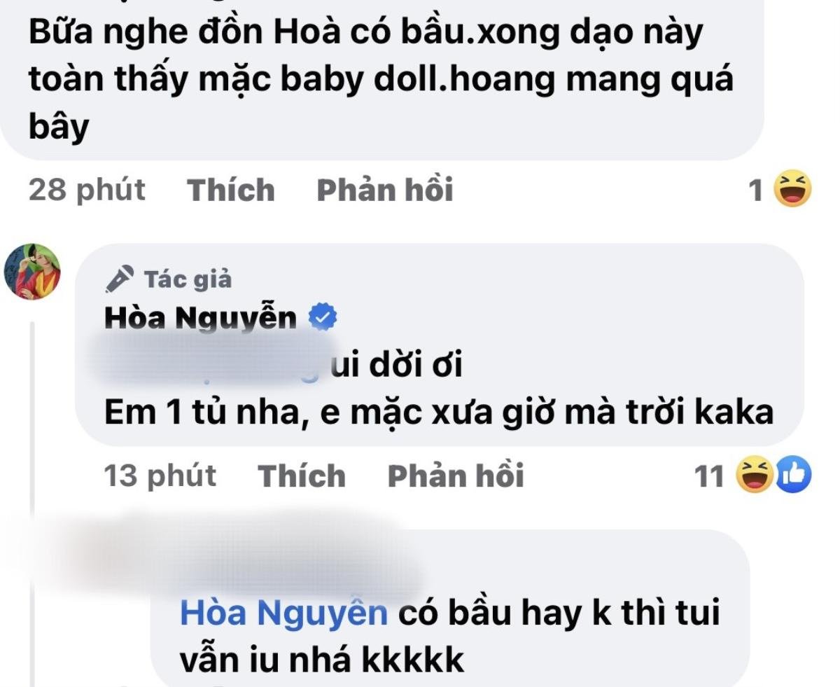 Mặc áo rộng che bụng làm dấy lên tin mang thai, Hoà Minzy phản ứng ra sao Ảnh 2