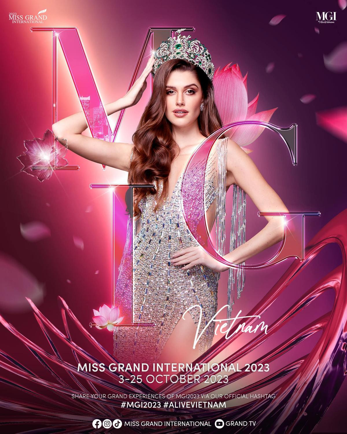 Engfa Wahara hát ở Chung kết Miss Grand 2023 tại VN, fan háo hức đòi 'chi mạnh' Ảnh 1